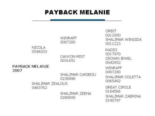 Payback Melanie