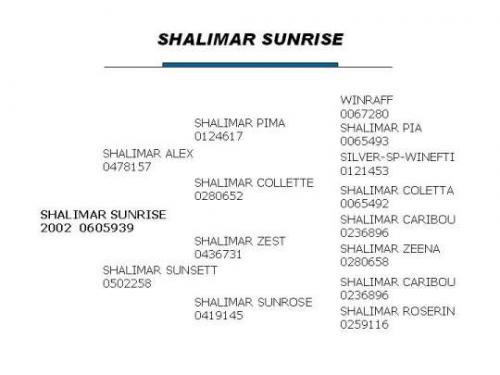 Shalimar Sunrise