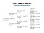Shalimar Charms